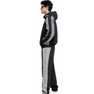 High Quality Nylon Tracksuit for <b>Men</b> Custom Training Wear Breathable Windproof <b>Jacket</b> and Pants Wholesale Factory - Product Image 5