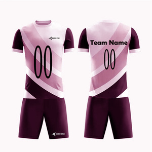DAIZEN STAR Custom Soccer Jersey Set Short Sleeve V-neck Sublimated Geometric Print Moisture Wicking 100% Polyester Adult Unisex - Product Image 2
