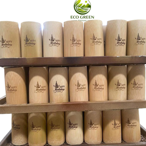 Taza de Bambú Green Living, Taza de Madera Natural, Vajilla Reutilizable Sostenible, Estilo de Vida Ecológico - Product Image 1