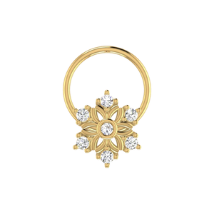 Piercing Nasal con Diamante Natural de 0.06 Quilates Ajretail - Color HI Claridad VS-SI - Product Image 1
