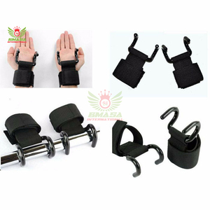 Crochets de musculation unisexes en métal robuste, personnalisables, antidérapants, avec rembourrage confortable en néoprène pour une sécurité accrue - Product Image 4