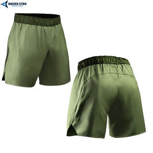Shorts d'entraînement MMA légers pour hommes, en satin uni, taille haute, avec cordon de serrage, respirants et à séchage rapide - Product Image 6
