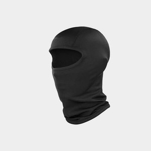 Balaclava unisexe noire, couvre-visage intégral, protection extérieure, taille adulte 56-58 cm, matière polyester, entièrement personnalisable, teinture unie - Product Image 1