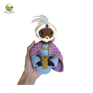 Juego de Natividad de la Sagrada Familia de Ganchillo Hecho a Mano, Muñecos de Jesús, María y José con Relieve, Decoración Navideña Religiosa al por Mayor - Product Image 5
