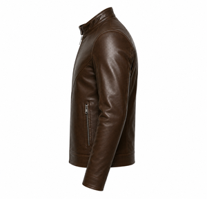 Stylish Brown <b>Leather</b> Jacket for Men Premium Genuine <b>Leather</b> Casual Streetwear Fashion Winter Essential Collection Jacket - Product Image 4