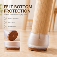 Protège-pieds ronds transparents en PVC de 30 mm pour chaises et tables – Fournisseur