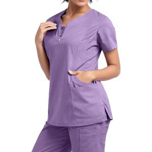 Cotton Polyester Sets High Quality Custom <b>Scrubs</b> Nursing Uniform Premium Quality <b>Scrub</b> <b>Tops</b> For Women <b>Scrub</b> Uniform - Product Image 1