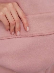 <b>Women</b> Pink Hooded Tracksuit <b>Set</b> Heavy <b>Weight</b> Loose Fit Sweatshirt Pants Solid Color Breathable Cotton Track Suit <b>Set</b> - Product Image 6