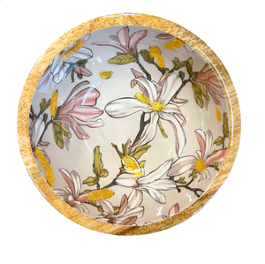 Tazón de Servir de Madera con Diseño de Conchas y Estrellas de Mar, Estilo Mediterráneo, Ecológico, Precio de Fábrica Crafted Treasures - Product Image 1