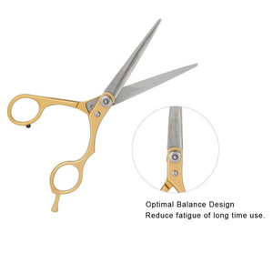 Professional Hair Cutting Barber <b>Scissors</b> Stainless Steel Razor Edge Sharp Straight Blade for Beauty Use - Product Image 3