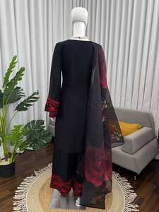 <b>Women</b> Ethnic Motifs Embroidered Regular Thread Work <b>Kurta</b> with Pant& With Dupatta - Product Image 5