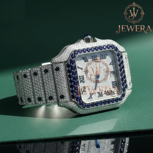 Reloj de Diamantes de Oro y Plata de Acero Inoxidable Resistente al Agua Mossinate de Primera Calidad, Reloj Duradero, Elegante y Cómodo - Product Image 4