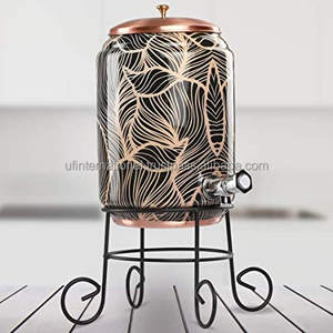 Olla de agua con diseño impreso y soporte de metal, Enfriador de agua fría y forma redonda para uso doméstico y de fiesta, precio de fábrica - Product Image 5