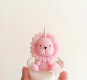 Cute Lion Candle Handmade Animal Candle Lavender Lion Figurine Scented Soy Wax Candle Jar Aromatherapy Candle Best Price - Product Image 6