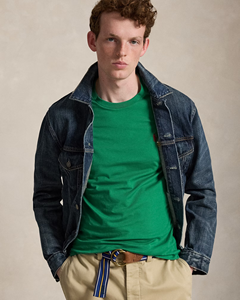 เสื้อยืดคอกลมแขนสั้นผ้าฝ้ายสีเขียวล้วนสำหรับผู้ชาย – เนื้อผ้านุ่ม ระบายอากาศได้ดี สวมใส่สบาย เหมาะสำหรับแฟชั่นในชีวิตประจำวัน - Product Image 5