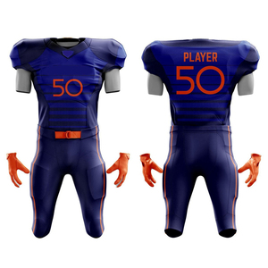 Uniforme de Fútbol Americano para Adultos de Alto Rendimiento con Tela Transpirable que Absorbe la Humedad, Color y Logotipo Personalizados - Product Image 3