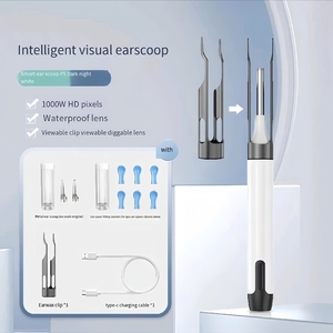 Nettoyeur d'oreilles intelligent visuel avec caméra, outil de nettoyage auriculaire en métal, dispositif d'extraction de cérumen par gravité - Product Image 2