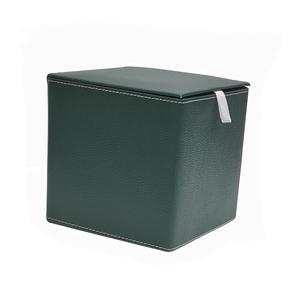 Soporte de pañuelos de cuero PU, cubierta de caja de pañuelos, caja de cuero cuadrada, soporte de caja de pañuelos decorativo para hoteles de hogar modernos - Product Image 2