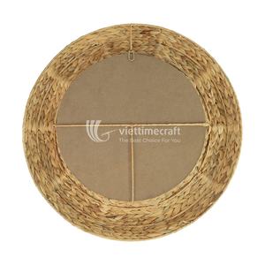 Miroir en jacinthe d'eau fait main, décoration murale naturelle, miroir mural décoratif pour la décoration bohème de la maison, Viettimecraft - Product Image 3