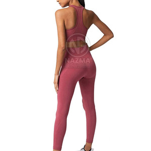 Ensemble de yoga pour femmes, 2 pièces, respirant, séchage rapide, sans couture, haute qualité, nouveau design, logo personnalisé sur le devant, en vente - Product Image 6