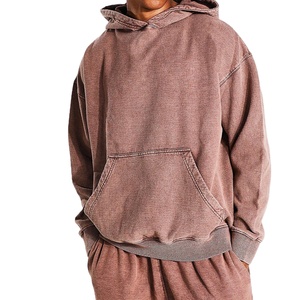 Sudaderas básicas Ropa al aire libre Hombres Sudaderas con capucha de lavado ácido de alta calidad tasa razonable con peso ligero Sudaderas con capucha de los hombres de lavado ácido - Product Image 1