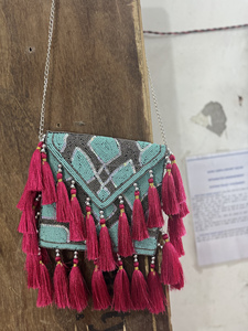 Indian Women Designer Bohemian Style <b>Beaded</b> Clutch Messenger Bags Handmade Bags Evening Shopping <b>Beaded</b> Party Bags Wholesale - Product Image 2