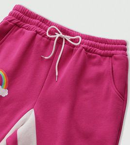 Conjunto de Sudadera con Capucha y Pantalones Deportivos para Hombre, Estampado Personalizado y Arcoíris, 100% Algodón Felpa, Corte Regular, Ideal para Moda Urbana - Product Image 5