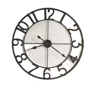 Luxury Large Skeleton Wall <b>Clock</b> Modern Cream Metal Design Big Numbers Silent Quartz Movement for Farmhouse Living Room Decor - Product Image 5