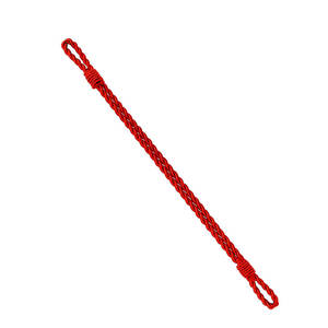 Cordon tressé rouge en nylon à 8 brins pour vêtements, style simple, cordon de chapeau réglable, accessoire décoratif - Product Image 3