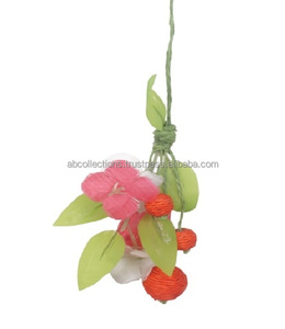 Décorations de Noël personnalisées en coton et jute écologiques Ornements de fête fabriqués directement en usine Ornements en tissu - Product Image 3