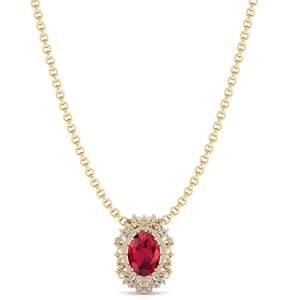 REYES New Arrival 925 Sterling <b>Silver</b> Oval Cut 11.67 Carat Ruby Gemstone <b>Necklaces</b> GRA Certified Moissanites Fine Jewelry - Product Image 6
