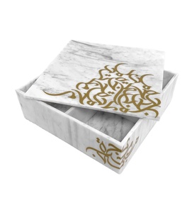 กล่องเก็บของทรงสี่เหลี่ยมลายหินอ่อนพร้อมกล่องจัดระเบียบกล่องเก็บของอเนกประสงค์สำหรับเป็นของขวัญ - Product Image 1