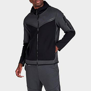Fabricante Personalizado Suministra Sudaderas con Capucha de Algodón y Forro Polar para Hombre, con Cierre de Cremallera de un Cuarto, Grosor Superior, 300g, Transpirables, Lotes Internacionales al por Mayor - Product Image 4