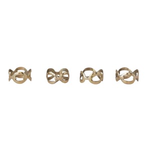 Anillos de Servilleta Modernos de Latón de 4.5 cm de Ancho, Accesorio Duradero para Decoración de Mesa, Estilo Boda - Product Image 5