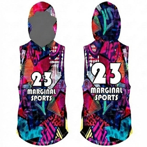 Sudadera con Capucha de Compresión para Adultos con Logotipo Personalizado, Uniformes de Flag Football, Transpirable, Sin Mangas, Antibacteriano, Secado Rápido, Color/Talla Personalizados - Product Image 3
