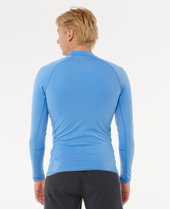 Haut de sport pour homme à manches longues, bleu, séchage rapide, protection UV, pour la natation, le surf, la plongée, léger, respirant, pour activités aquatiques - Product Image 2