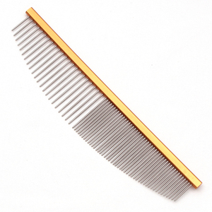 Peigne de toilettage pour animaux de compagnie, chiens et chats, en acier inoxydable, à dents arrondies, professionnel et coloré - Product Image 5