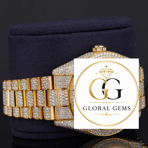 Reloj Analógico Hip Hop de Alta Calidad con Esfera Numérica Verde Moissanite para un Toque de Glamour Diario a Buen Precio - Product Image 4