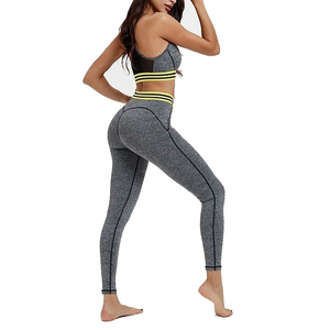 Ensemble de yoga personnalisé à faible MOQ pour femmes, best-seller, léger, couleur unie, vêtements de fitness pour femmes, ensemble de yoga en vente - Product Image 4