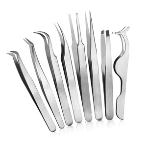 KKZ-Ensemble de 8 pinces à épiler pour extension de cils, nouvelle collection - Product Image 1