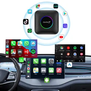 Carlinkit Iptv Tbox LED 8G 128GbวิดีโอAndroidอัตโนมัติ13 Aiกล่องYoutube Carlinkit Netflix TiktokสําหรับApple Car Playไร้สาย
