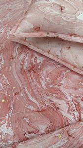 Edredón Reversible de gasa de algodón 100% hecho a mano rojo marino de otoño 92 'X 88' edredones de mar pliegues de mano costura de relleno de poliéster - Product Image 5