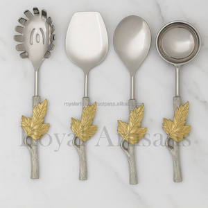 Luxury Gold & Silver Plated <b>Flatware</b> Set – Premium Coffee & Pasta Spoons with Ergonomic Handles for Hotels, Weddings - Product Image 5