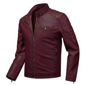 <b>Men's</b> <b>Leather</b> <b>Jacket</b> Winter New Fashion Waterproof Breathable High Quality Customizable <b>Leather</b> <b>Jacket</b> For <b>Man</b> - Product Image 1