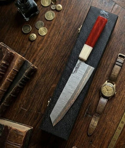 Couteau de Chef Ambidextre Multi-Usages de 8 Pouces en Acier Damas Cuivré de Style Japonais, Édition Neuve, Fait Main, de Luxe, Vente en Gros - Product Image 1