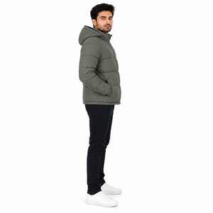 Chaquetas Casuales Ligeras y Aisladas para Hombre, Chaqueta Acolchada con Capucha Personalizada, Chaqueta Impermeable de Invierno, Ropa de Abrigo Cálida, OEM al por Mayor - Product Image 2