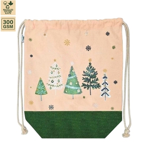 300 GSM <b>Laminated</b> Jute Cotton Blend Drawstring Gift <b>Pouch</b> for Corporate Giveaways Daily Carry Custom Logo Factory Direct OEM - Product Image 1
