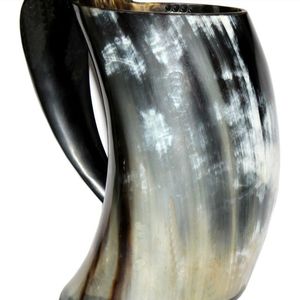 Handmade Polished Organic Material Horn Mug Modern Rustic Real Touch Beer <b>Whiskey</b> Coffee Mug by NEHA ENTERPRISES - Product Image 5