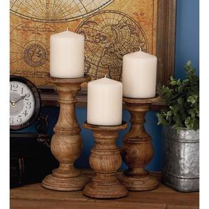 Portavelas de Madera de Mango Hecho a Mano con Encanto Rústico |   Aqdus Saleem - Product Image 4