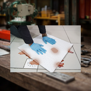 Rouleau absorbant pour huile, petit format, 200 g/m², en polypropylène, pour le contrôle des déversements d'hydrocarbures, produits chimiques, usage industriel, maritime, OEM - Product Image 3